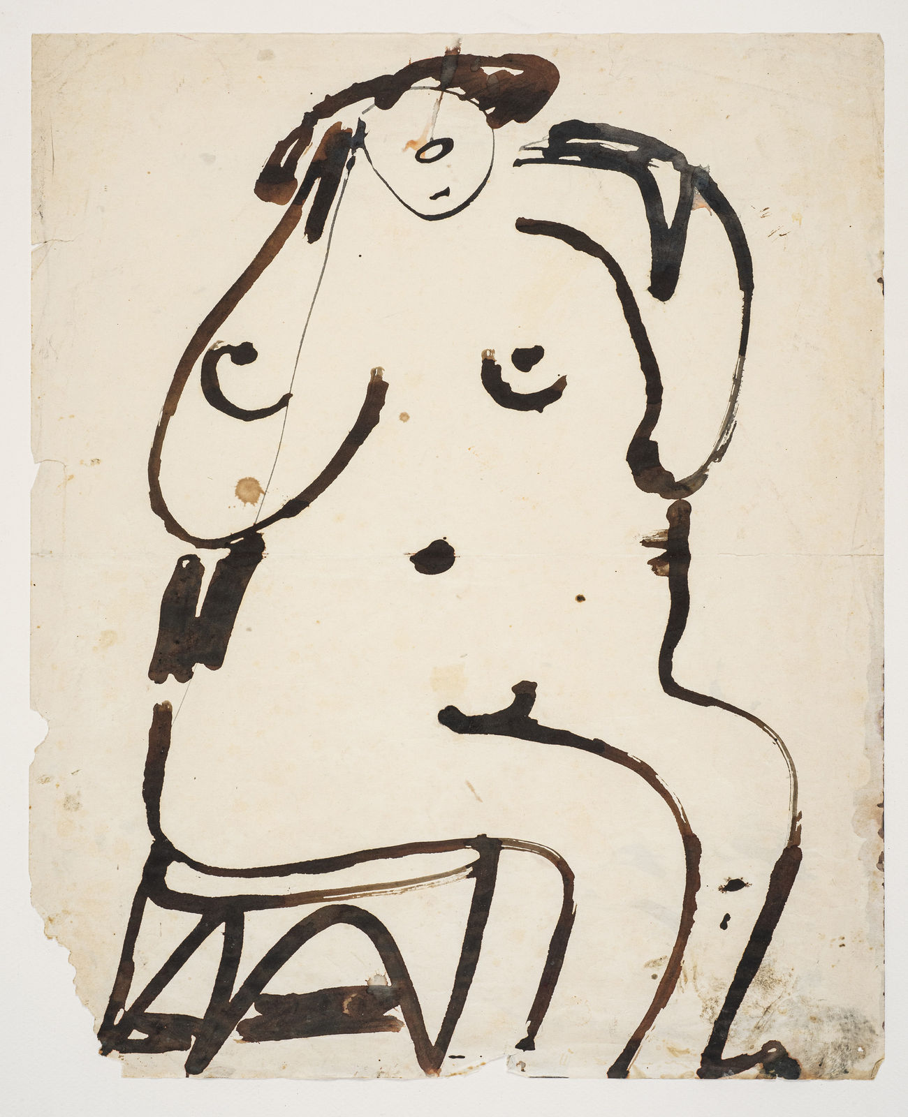 Kamal Khalifa, Seated Nude