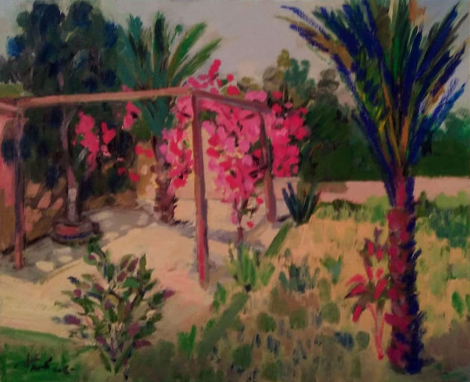 Mohamed Abla, Palms and Roses, 2020