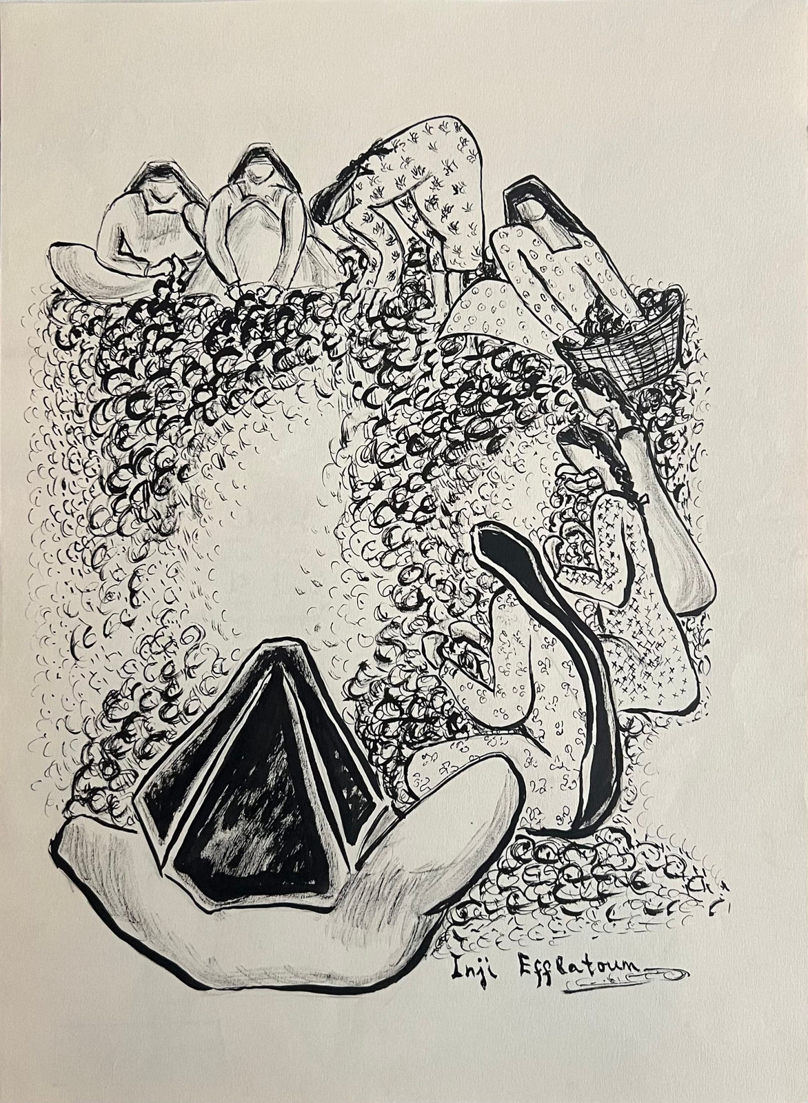 Inji Efflatoun, Sorting Dates