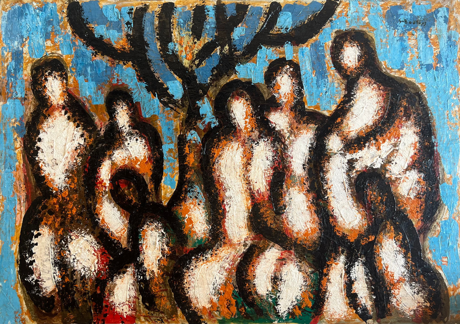 Salah Boutros, Abstract Composition, 2024