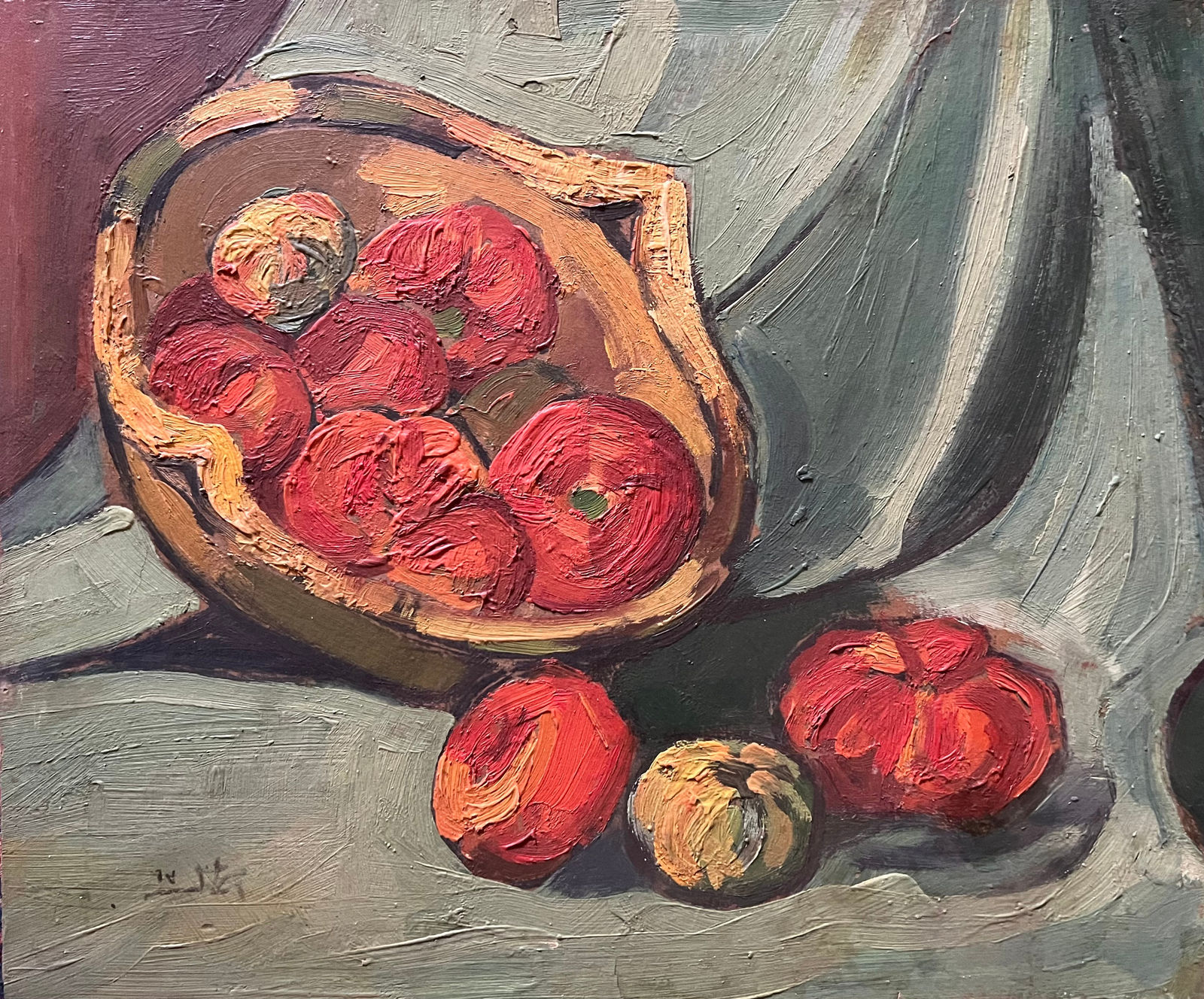 Mohamed Ismail, Still Life of Tomatoes, 1967