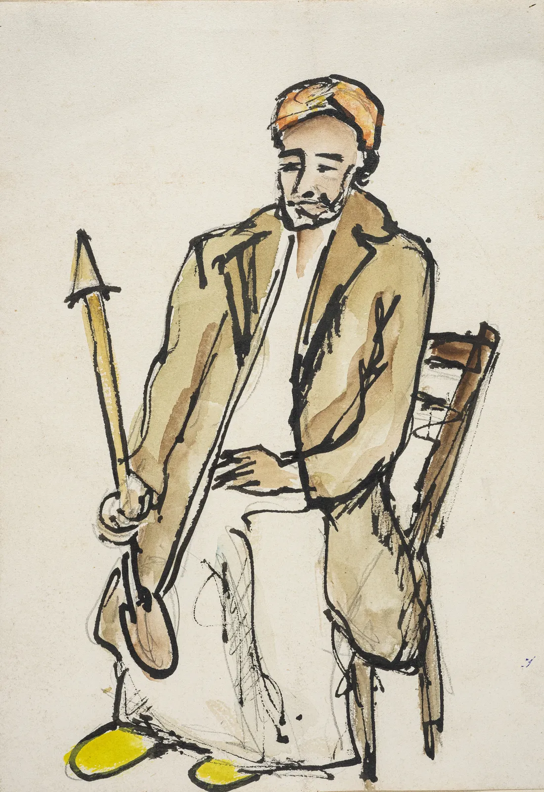 Inji Efflatoun, Village Elder, c. 1950s