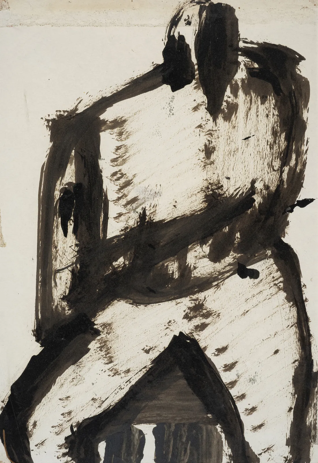 Kamal Khalifa, Seated Figure, c. 1970s