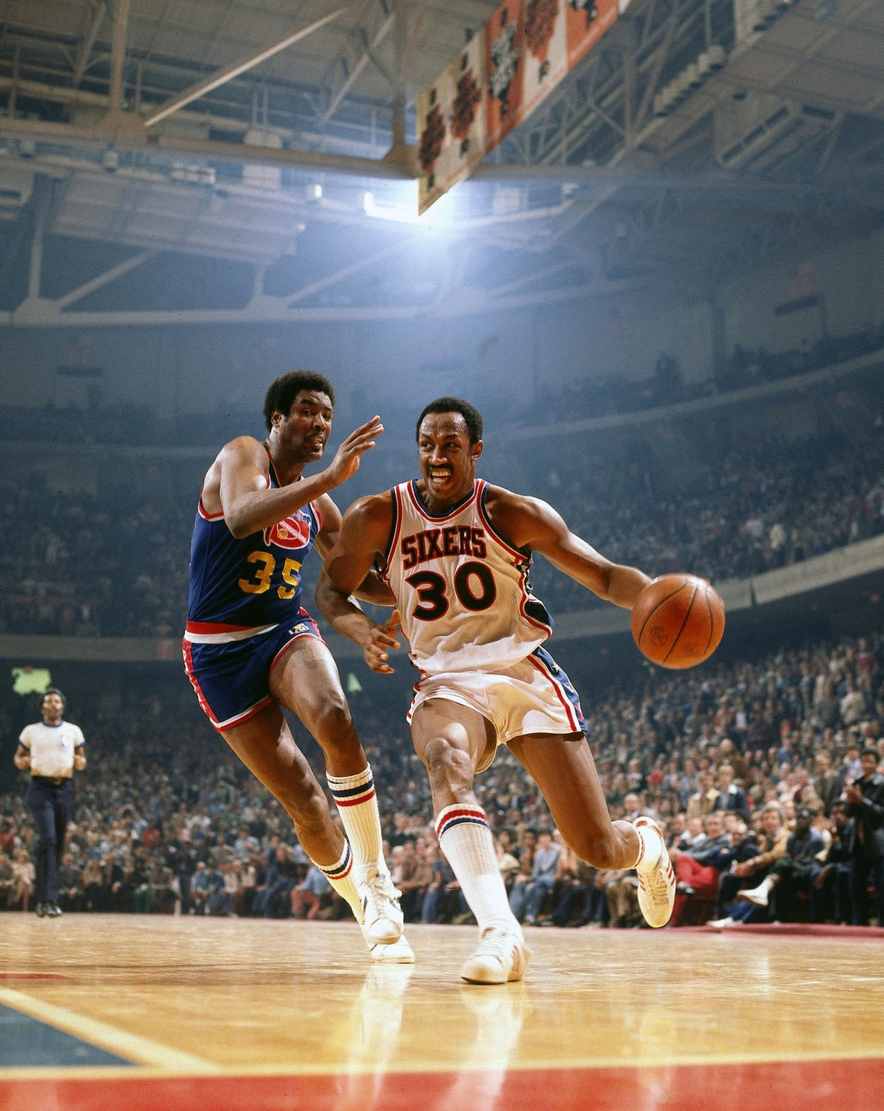 Neil Leifer, George McGinnis And Paul Silas, 1977