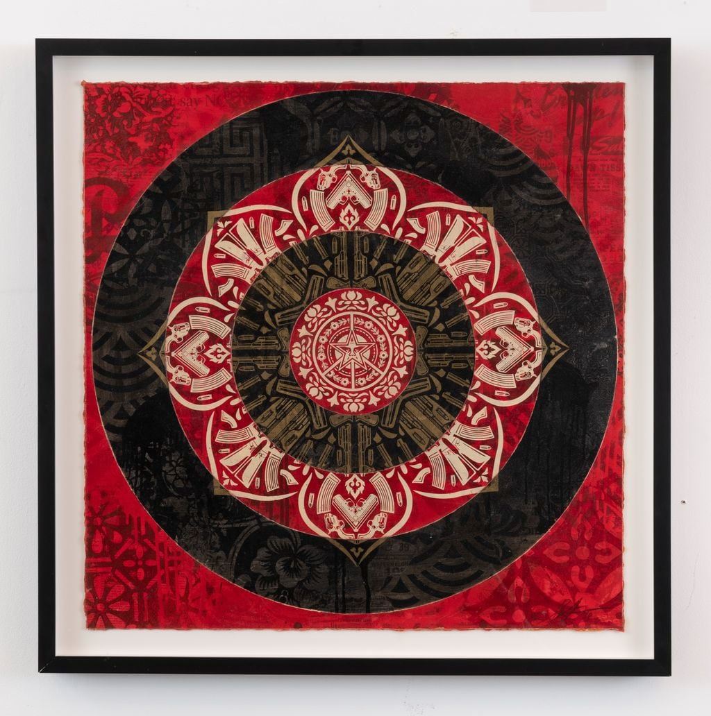 Shepard Fairey, Gun Mandala Target 1, 2018