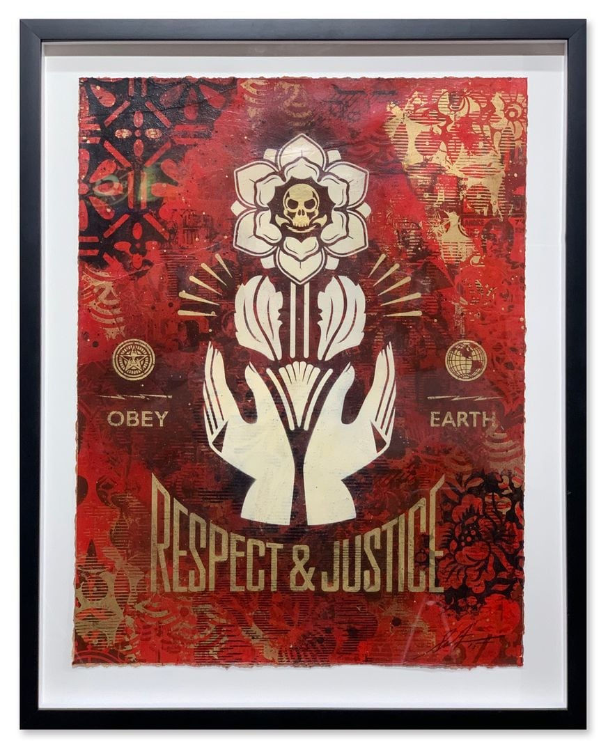 Shepard Fairey, Respect and Justice Study, 2016