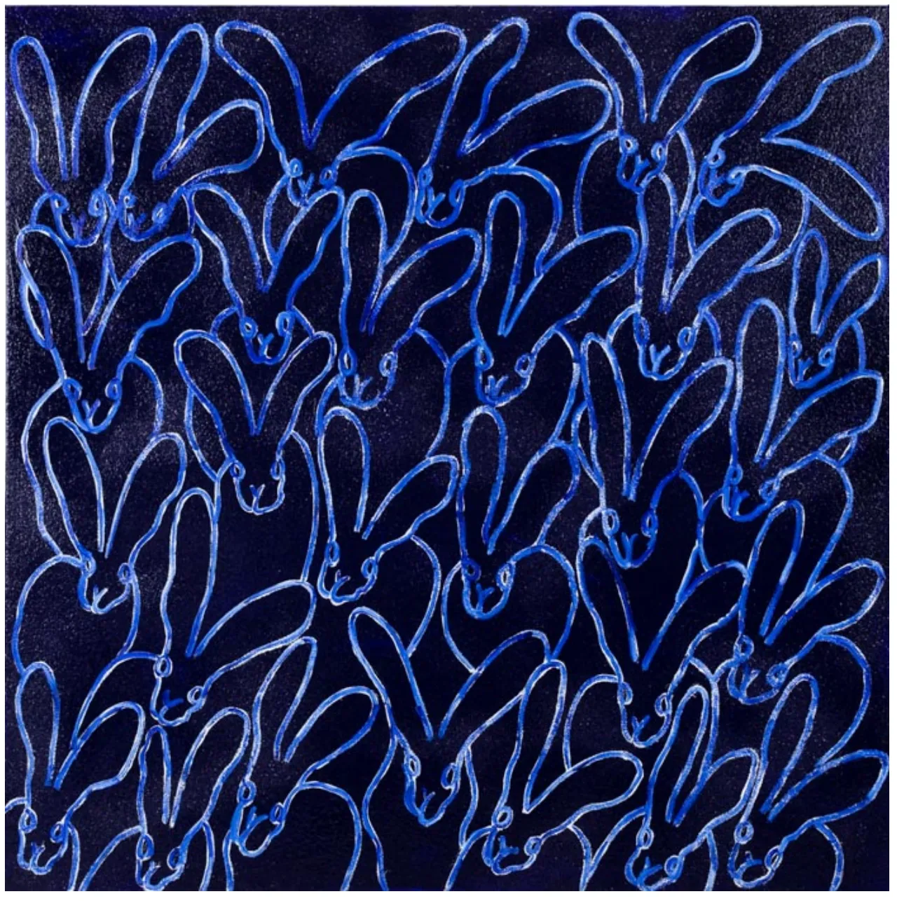 Hunt Slonem, Blue Rhapsody, 2021