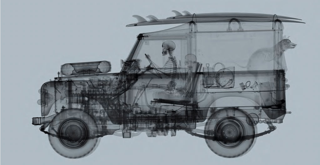 Nick Veasey, Land Rover Surfer, 2020
