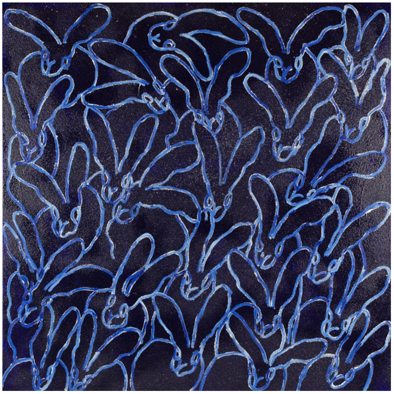 Hunt Slonem, Blue Diamond, 2019