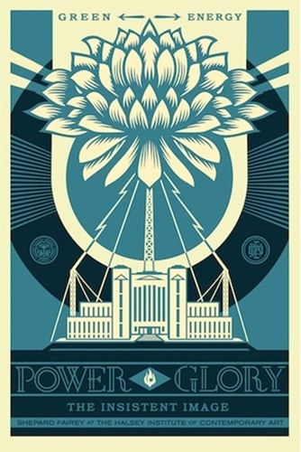 Shepard Fairey, Power and Glory [BLUE], 2014