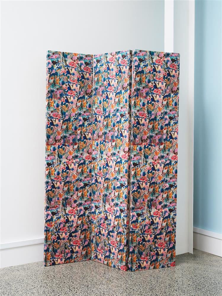 Julia Holderness, Folding Screen with Florence Weir Mediterranean (2), 2022