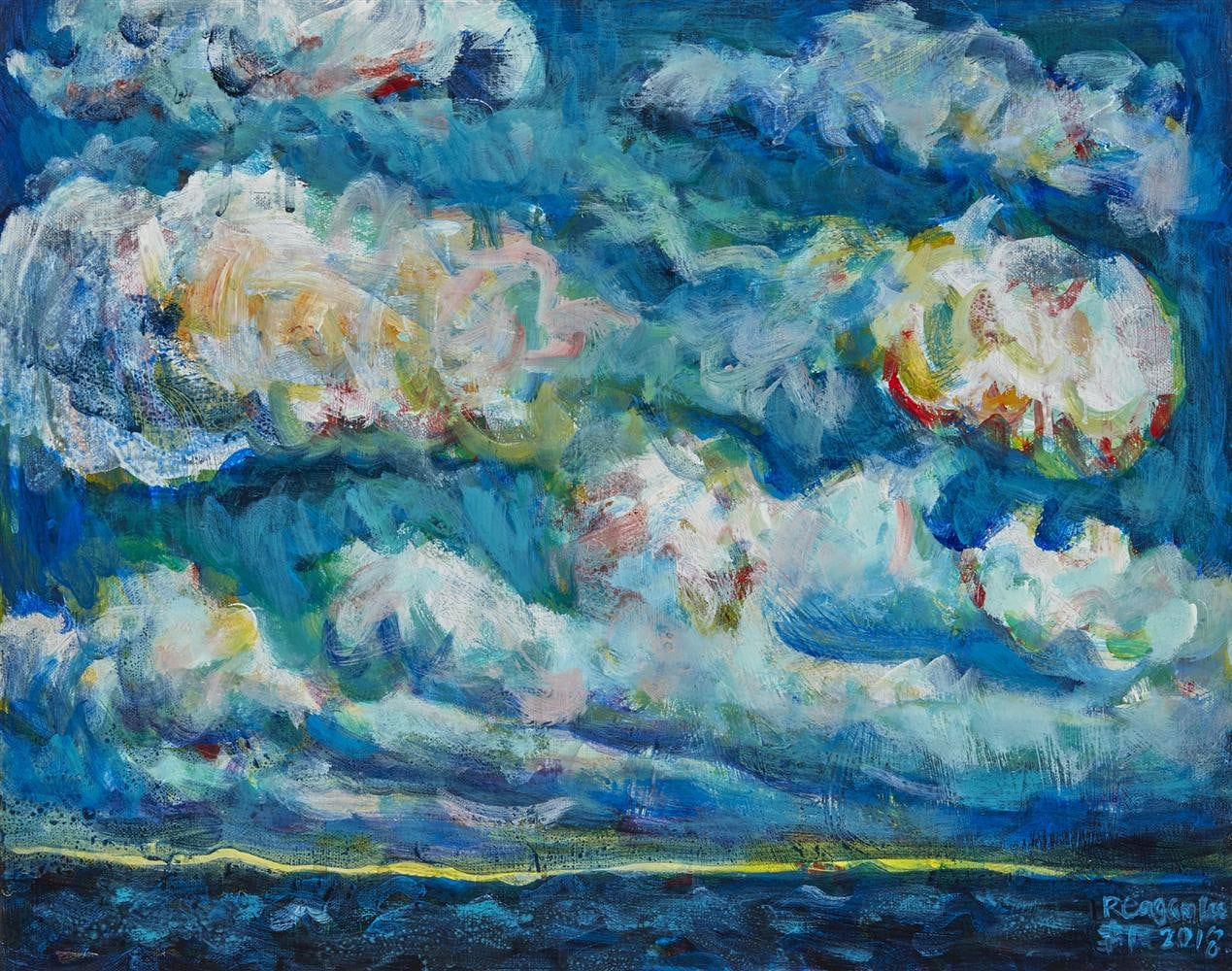 Reagan Lee, Yun he Hai (Sea and Clouds), 2018