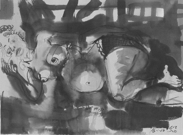 John Oxborough, Liz Reclining I, 2008