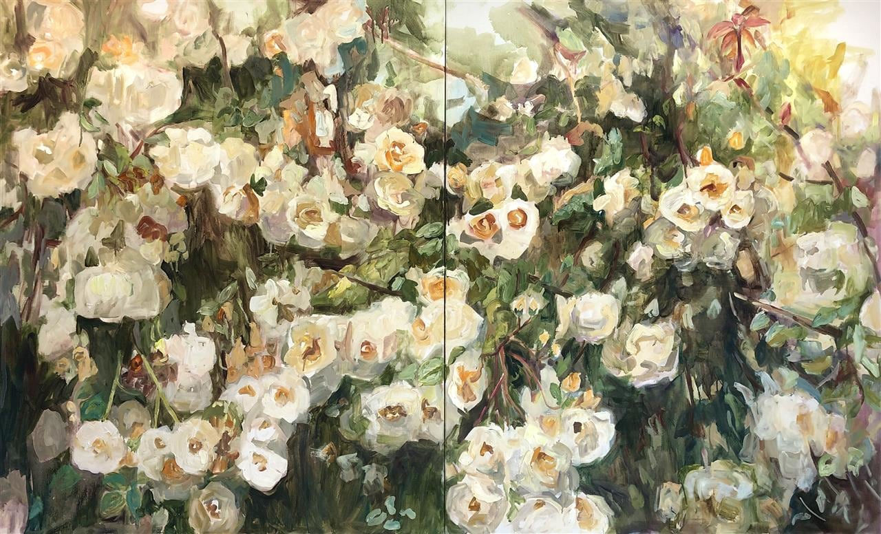 Katherine Throne, Wall of Roses, 2021