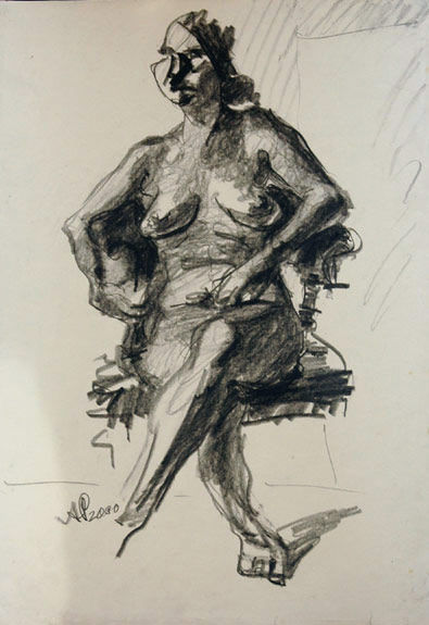 Alan Pearson, Untitled Drawing (La Donna), 2000
