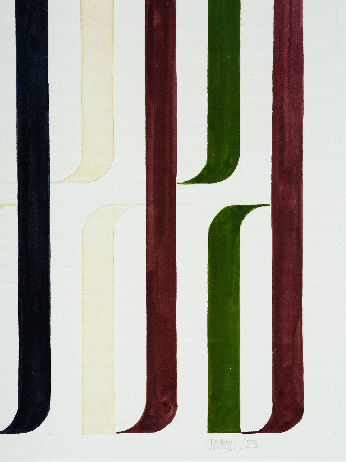 Jon Tootill, Study for Harakeke I, 2025