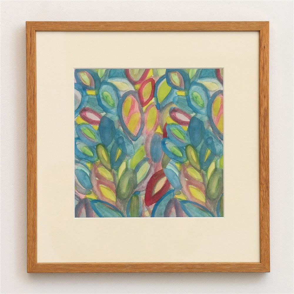 Julia Holderness, Florence Weir watercolour textile #1 (sample), 2023