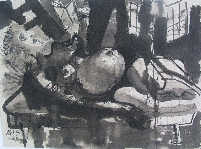 John Oxborough, Liz Reclining II, 2008