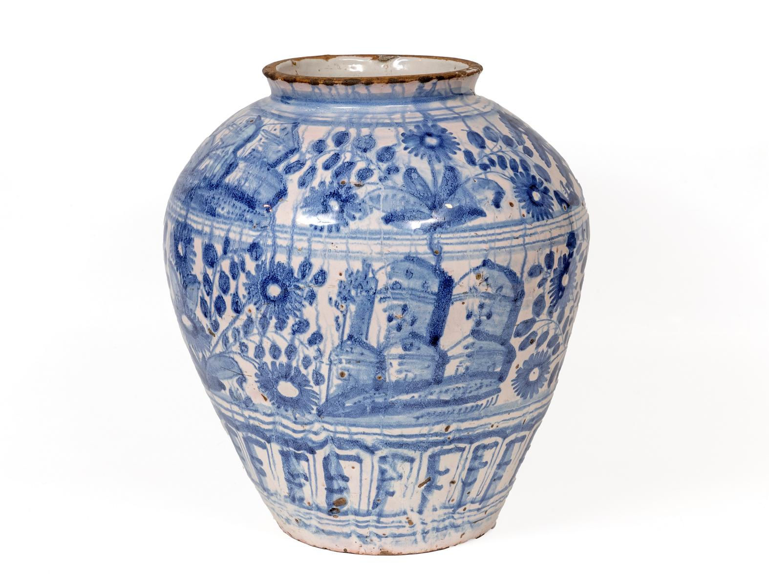 Pote em faiança, Portugal, 1620-1640