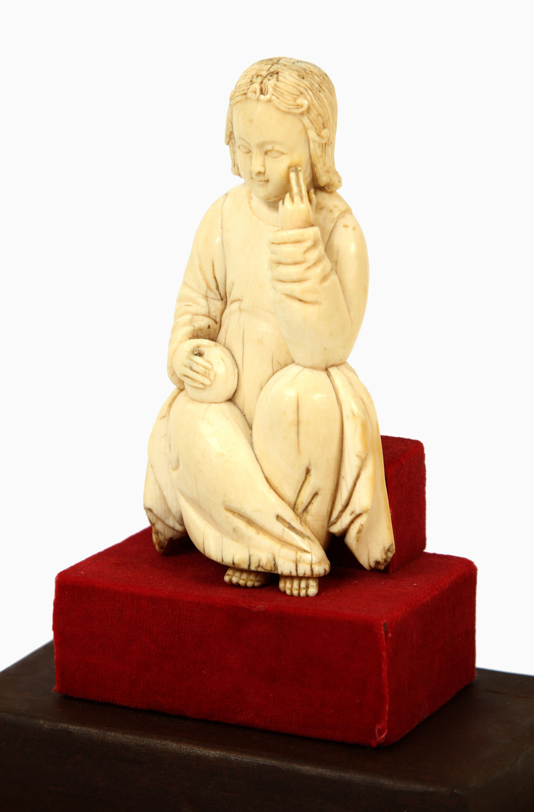 Menino Jesus Salvador do Mundo Sino-Português em Meditação , Sul da China, prov. Zhangzhou; c. 1580 -1620