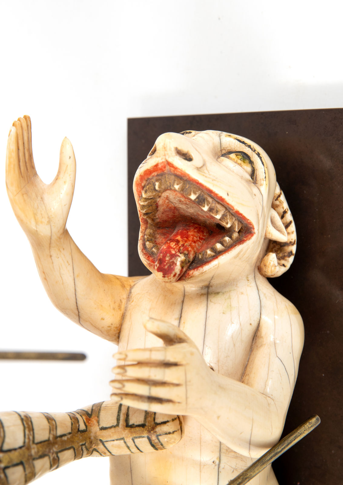 An Indo-Portuguese Archangel Michael slaying the dragon, India, Goa; 17th century