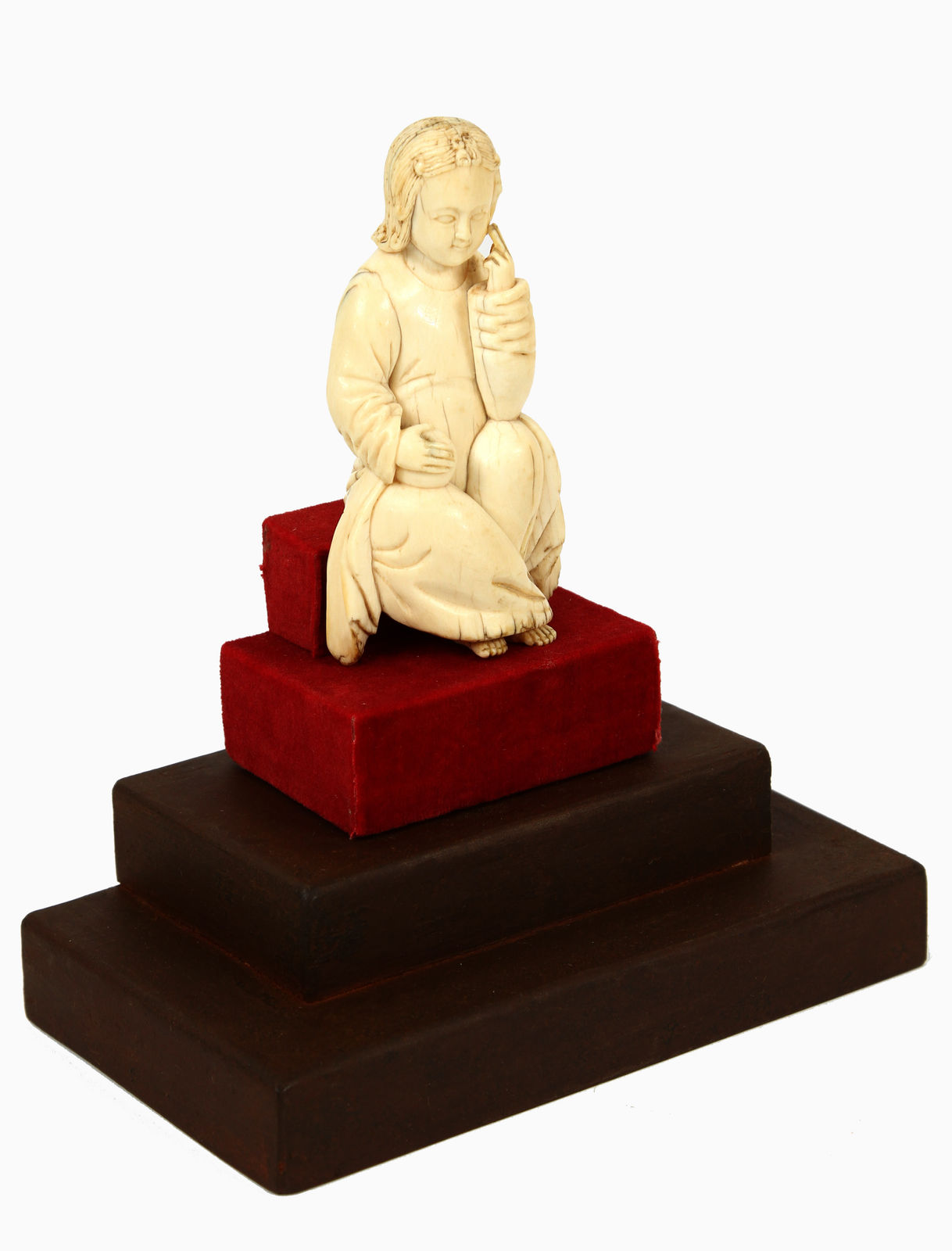 Menino Jesus Salvador do Mundo Sino-Português em Meditação , Sul da China, prov. Zhangzhou; c. 1580 -1620