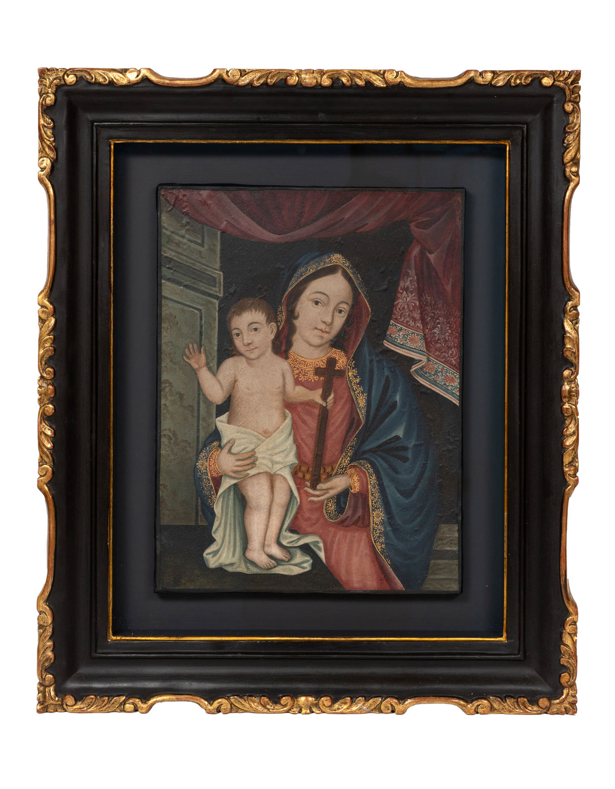 Nossa Senhora com o Menino e uma Cruz, Sul da China, c. 1770-1800
