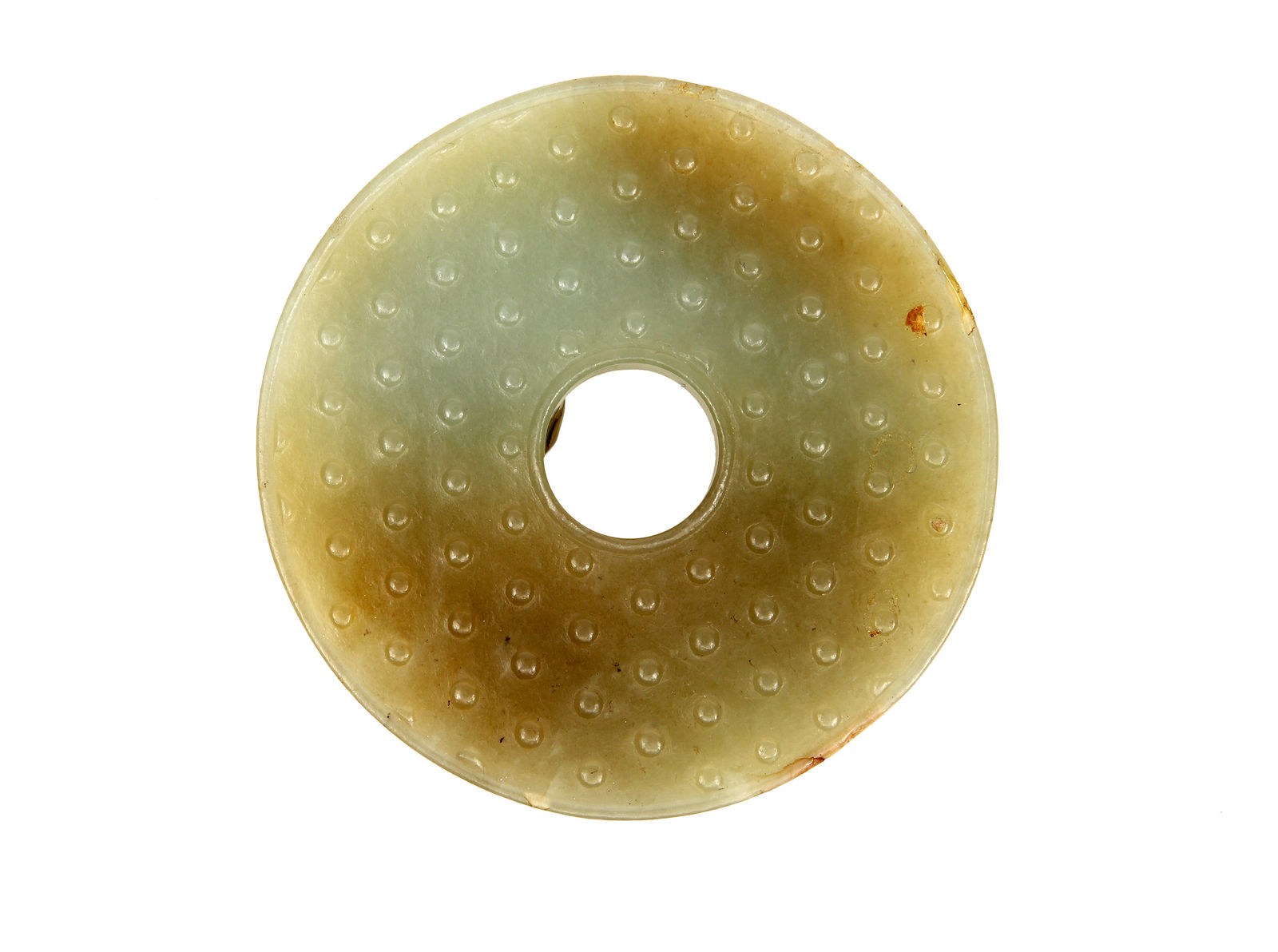 Disco "bì" sobre caixa , China, séc. XVI/XVII