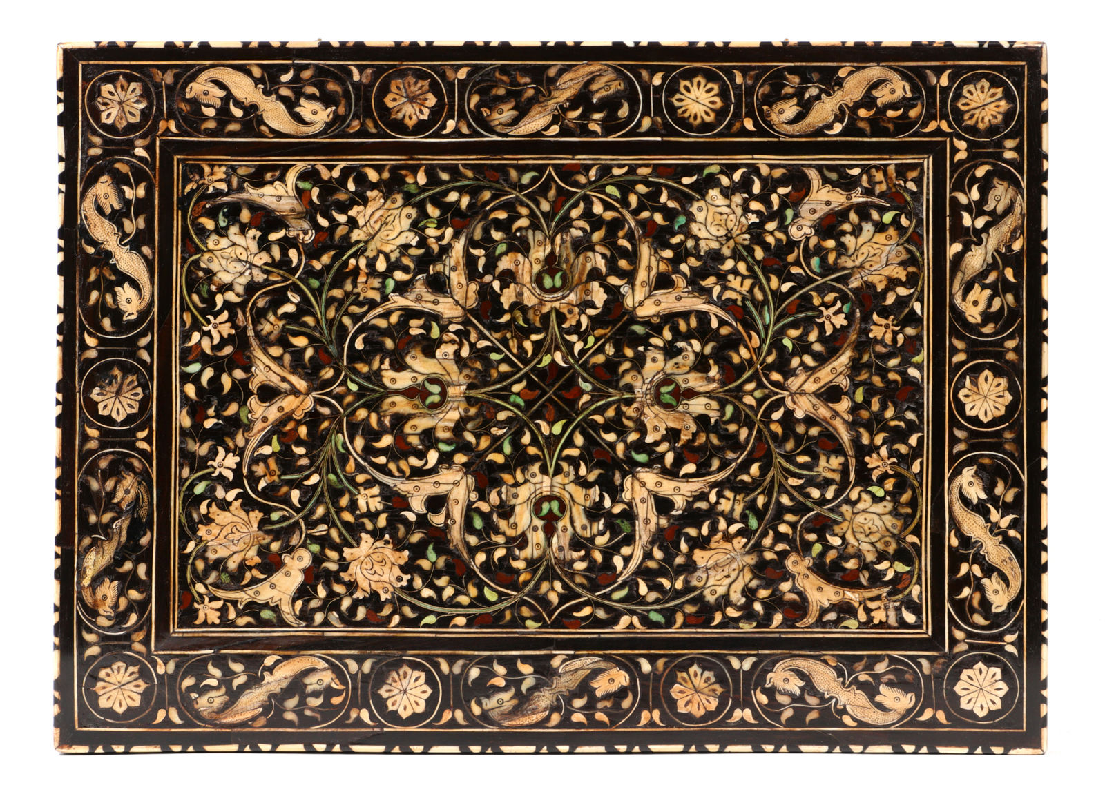 Gujarati fall-front writing cabinet, India, Gujarat; late 16th century