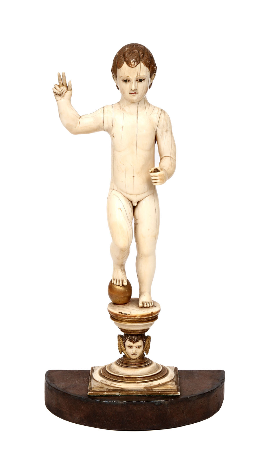 A Sinhalese Portuguese Child Jesus Salvator Mundi, Ceylon (present-day Sri-Lanka); late 16th–early 17th century