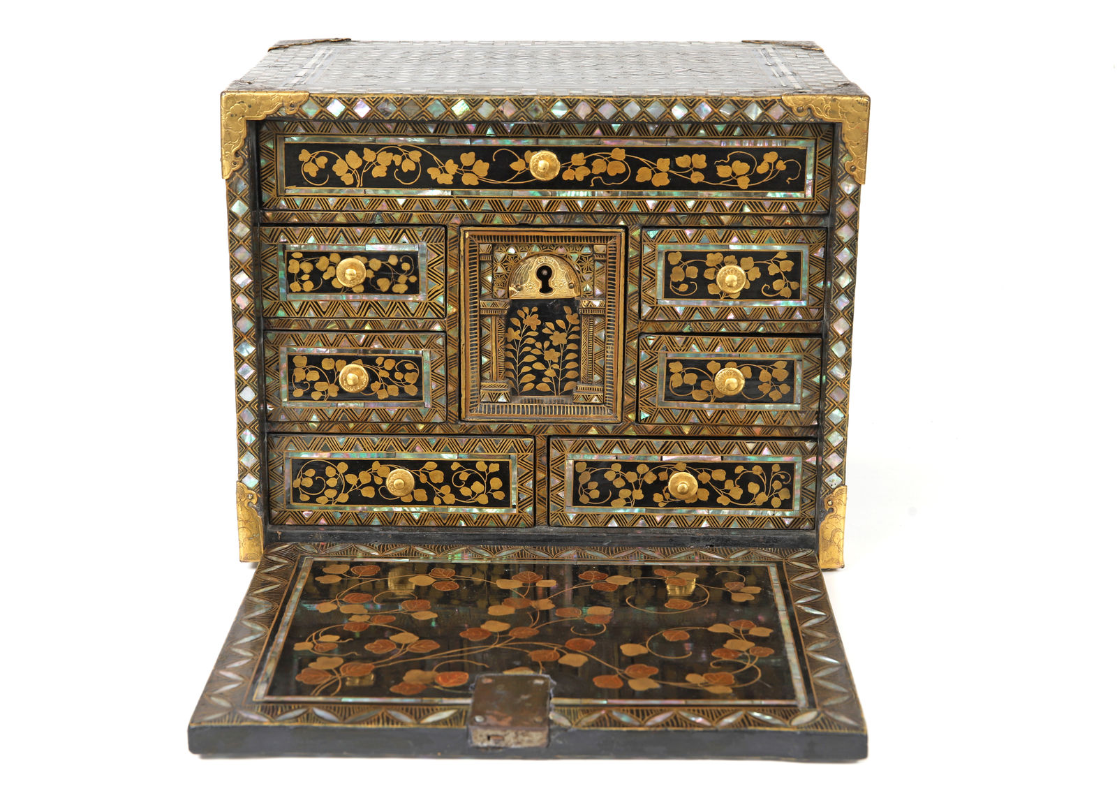 A Nipo-Portuguese Namban writing cabinet, Momoyama-Edo Period; 1600-1630