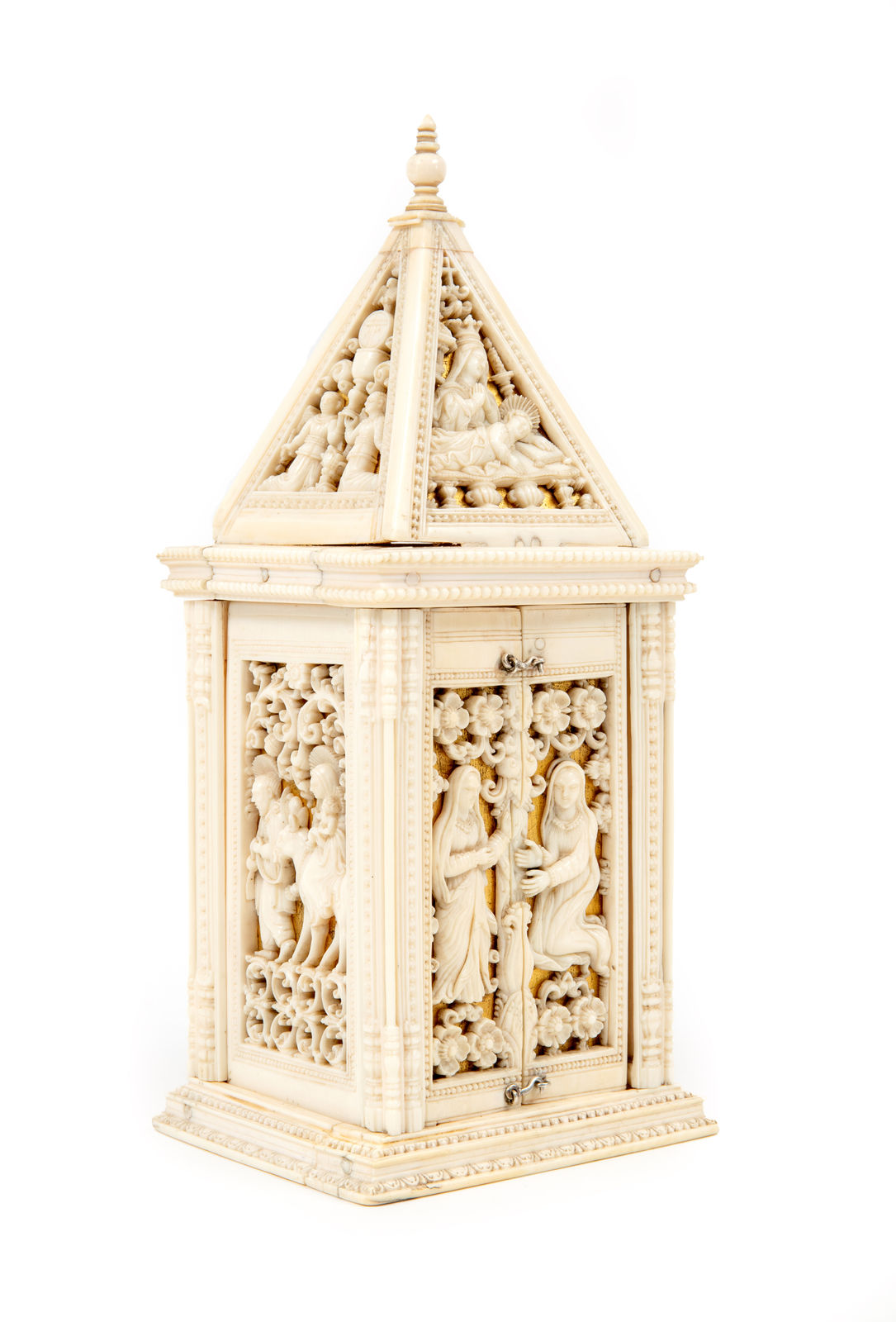 A Sinhalese Portuguese tabernacle masterpiece, Ceylon (present-day Sri-Lanka), possibly Colombo; 1590–1630
