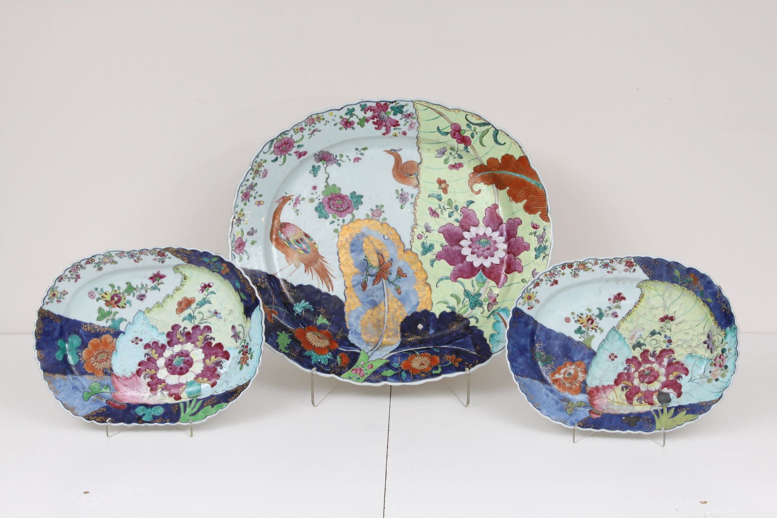 Par de Travessas "Folha de Tabaco", Dinastia Qing, reinado Qianlong (1736-1795)