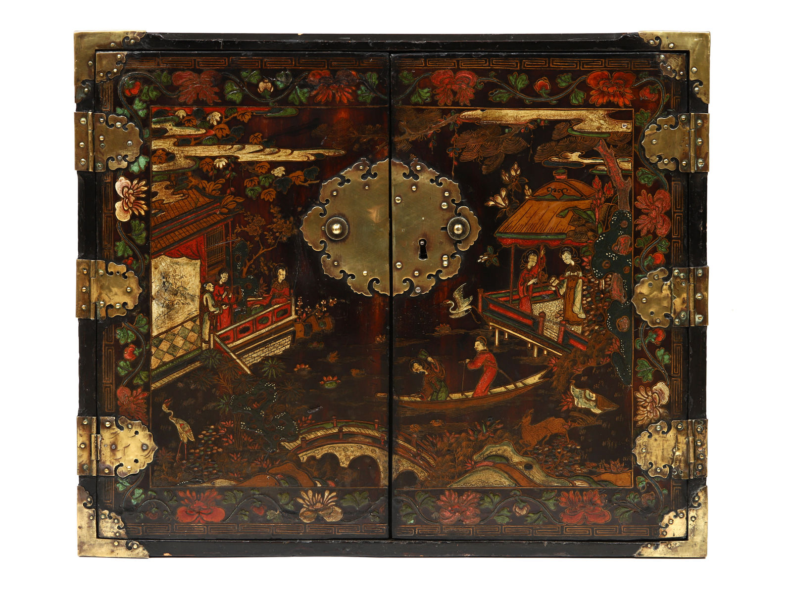 Contador lacado de Duas Portas, Sul da China, prov. Guangzhou, finais séc. XVII