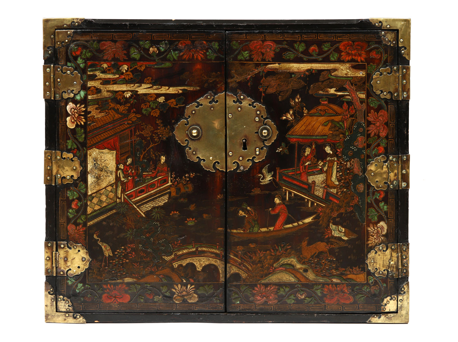 Contador lacado de Duas Portas, Sul da China, prov. Guangzhou, finais séc. XVII