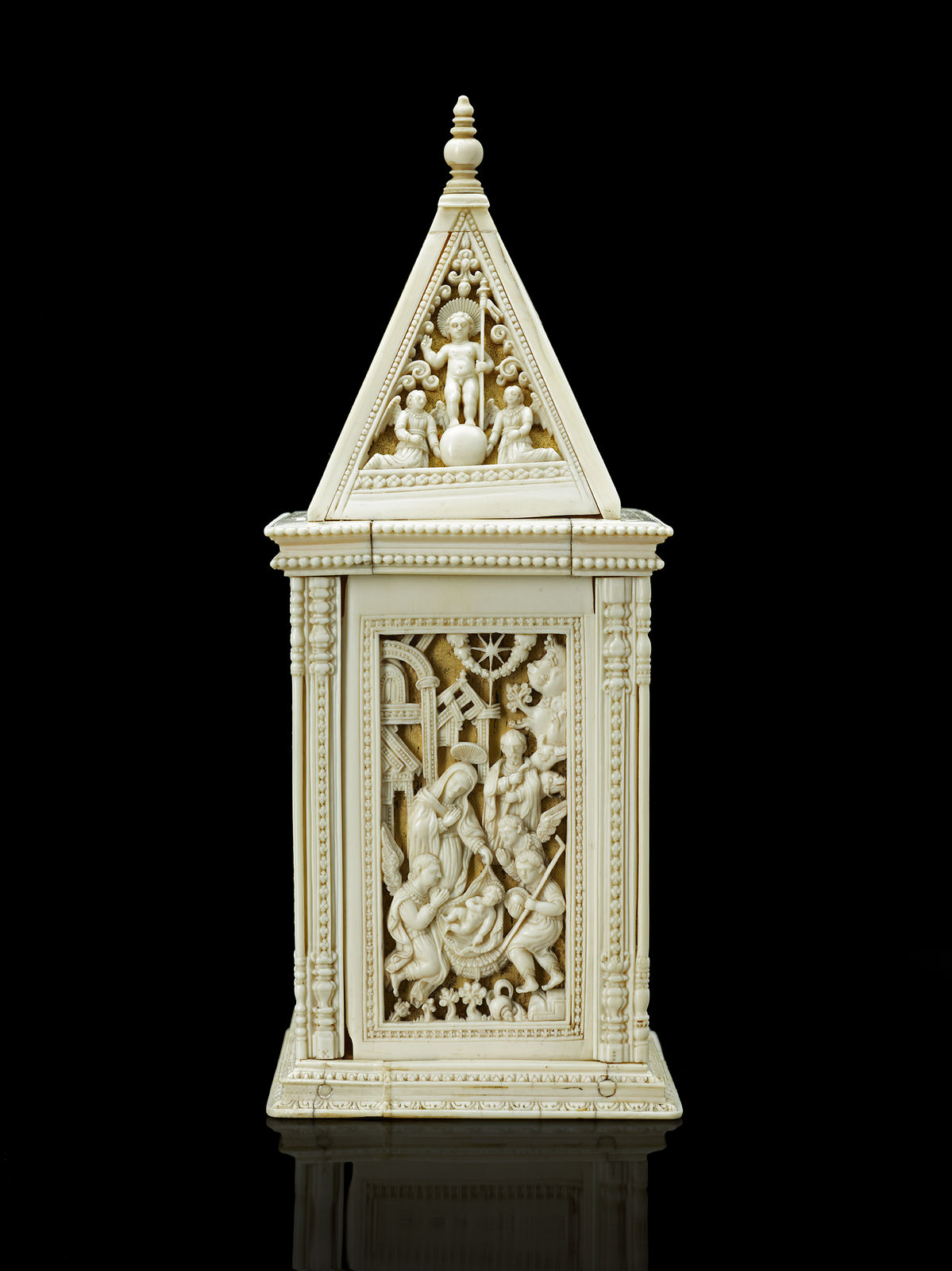 A Sinhalese Portuguese tabernacle masterpiece, Ceylon (present-day Sri-Lanka), possibly Colombo; 1590–1630