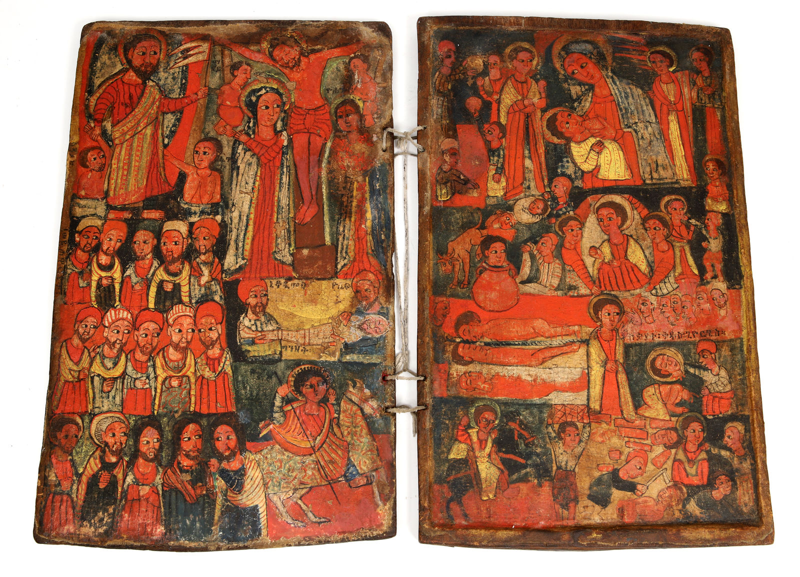 Narrativa da Vida de Cristo (díptico) , Etiópia, séc. XVI