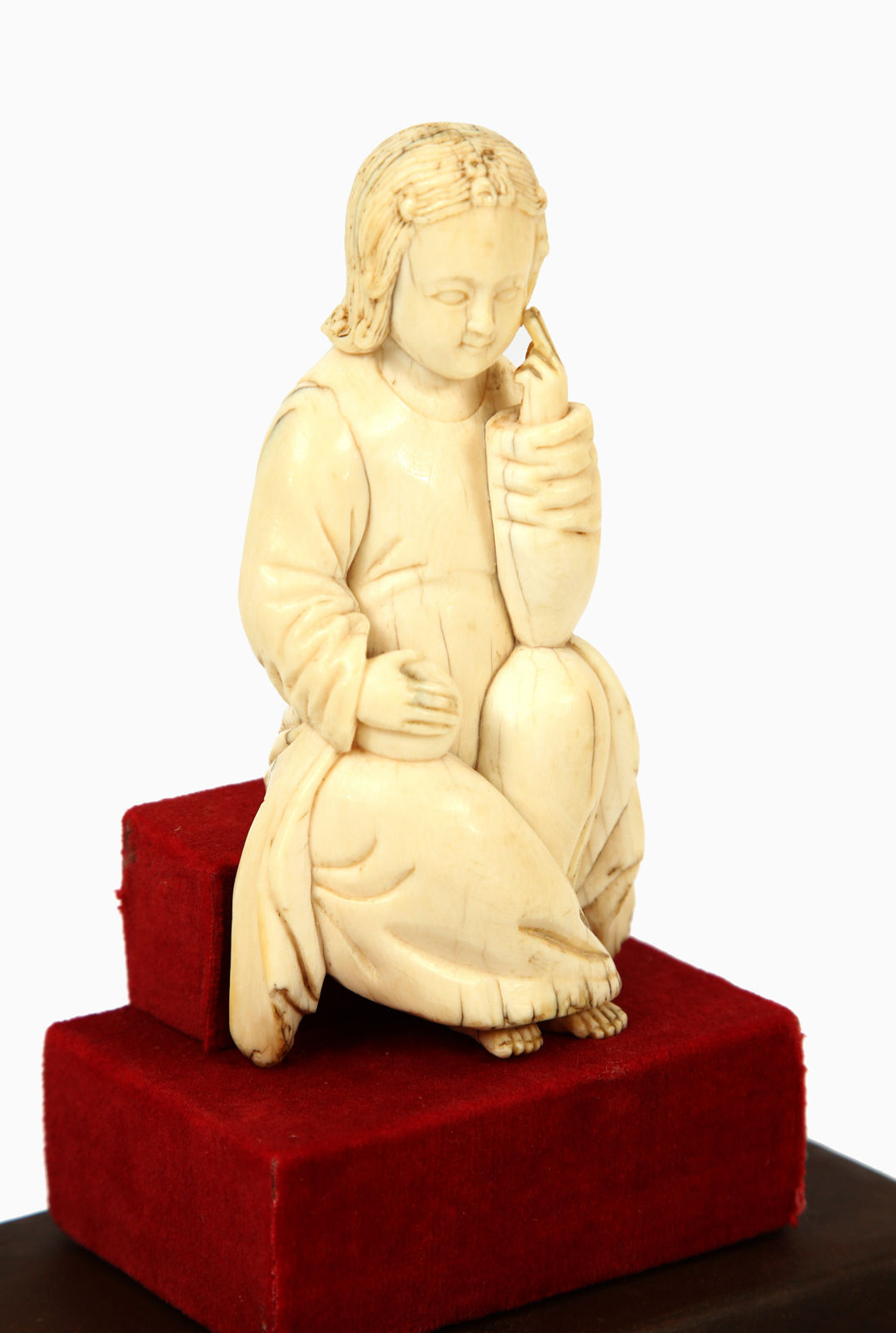Menino Jesus Salvador do Mundo Sino-Português em Meditação , Sul da China, prov. Zhangzhou; c. 1580 -1620