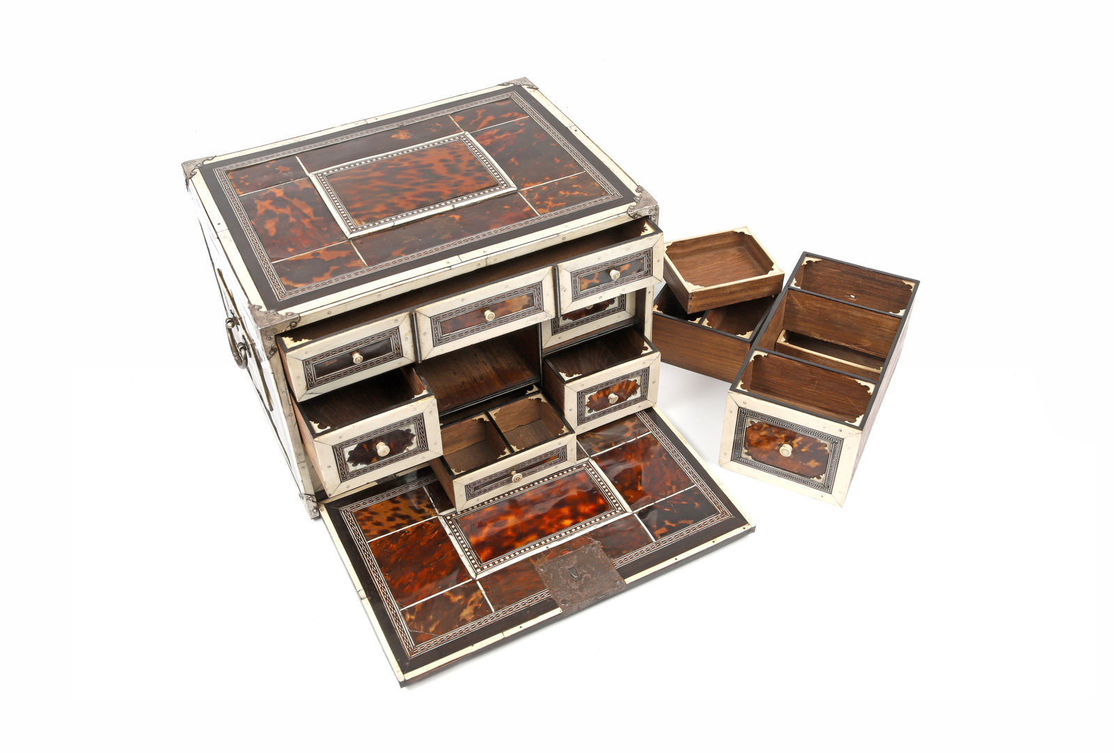 An Indo-Portuguese writing cabinet, Northern India, possibly Gujarat; 17th century