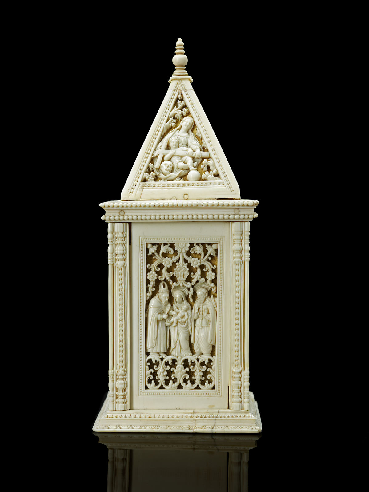 A Sinhalese Portuguese tabernacle masterpiece, Ceylon (present-day Sri-Lanka), possibly Colombo; 1590–1630