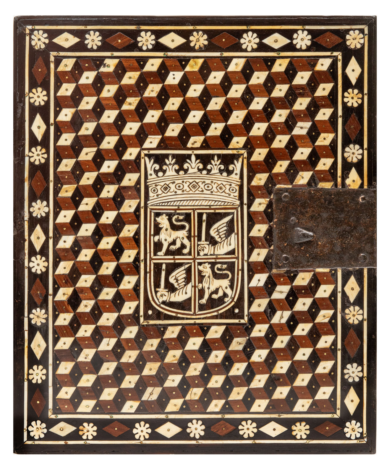 An Indo-Portuguese Thane ventó whit the Manoel Family Coat of Arms, India, probably Thane; ca. 1600–1625