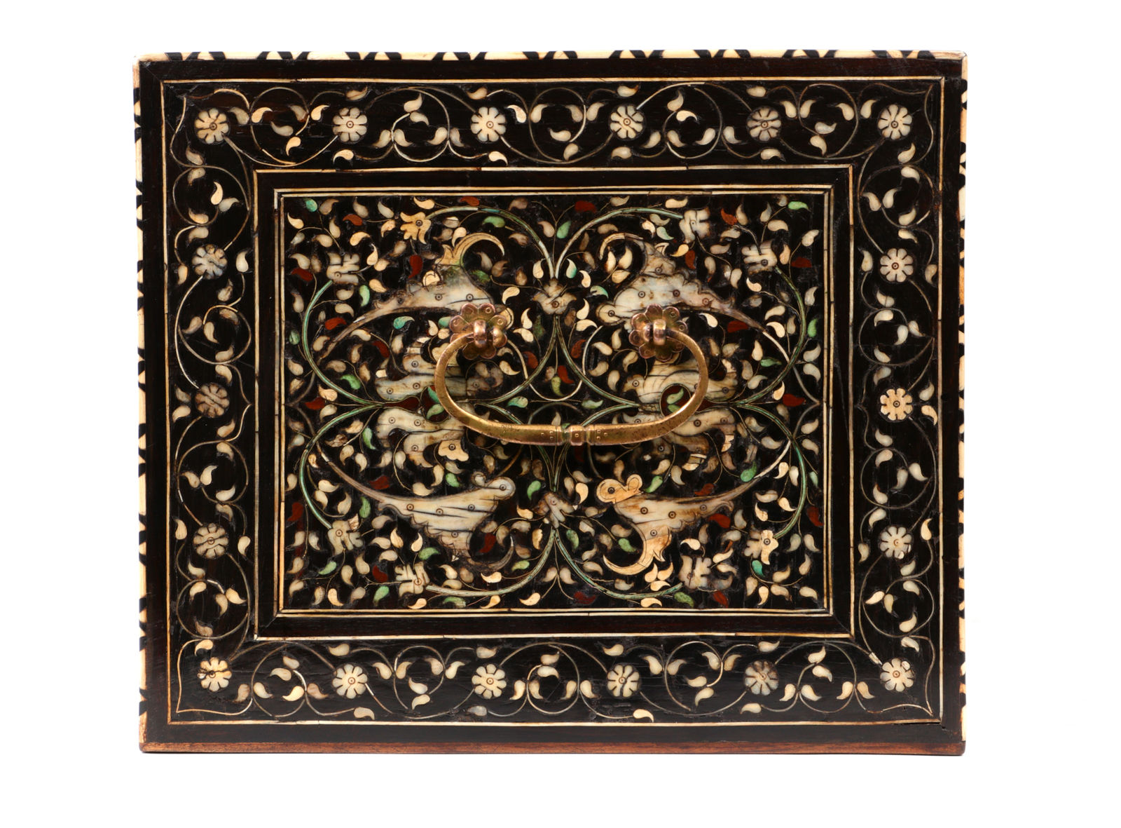 Gujarati fall-front writing cabinet, India, Gujarat; late 16th century