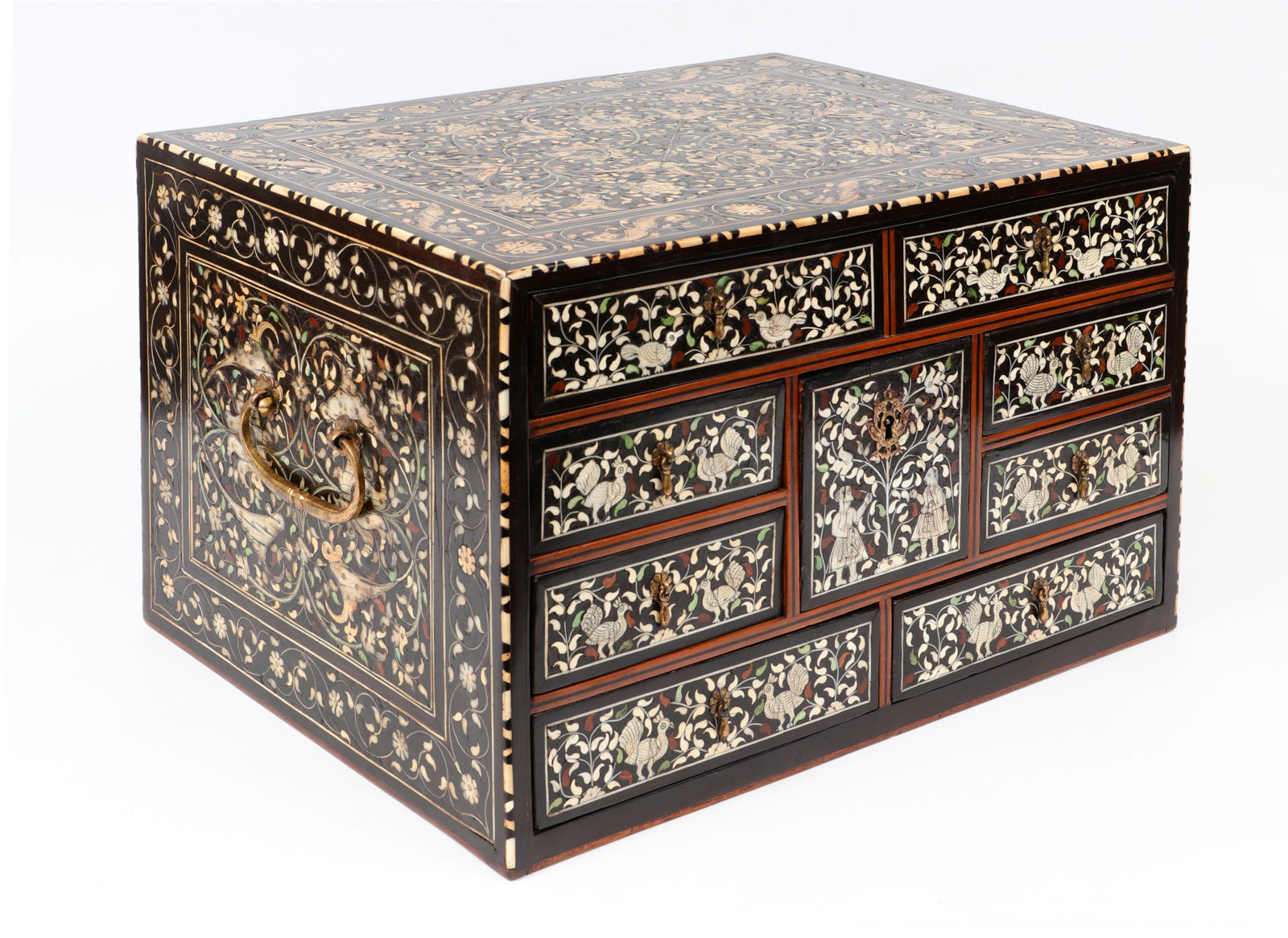 Gujarati fall-front writing cabinet, India, Gujarat; late 16th century