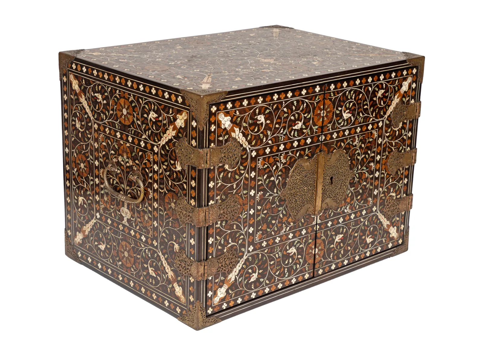 Contador de duas portas Indo-Português, Índia Portuguesa, provavelmente Taná; ca. 1570-1600