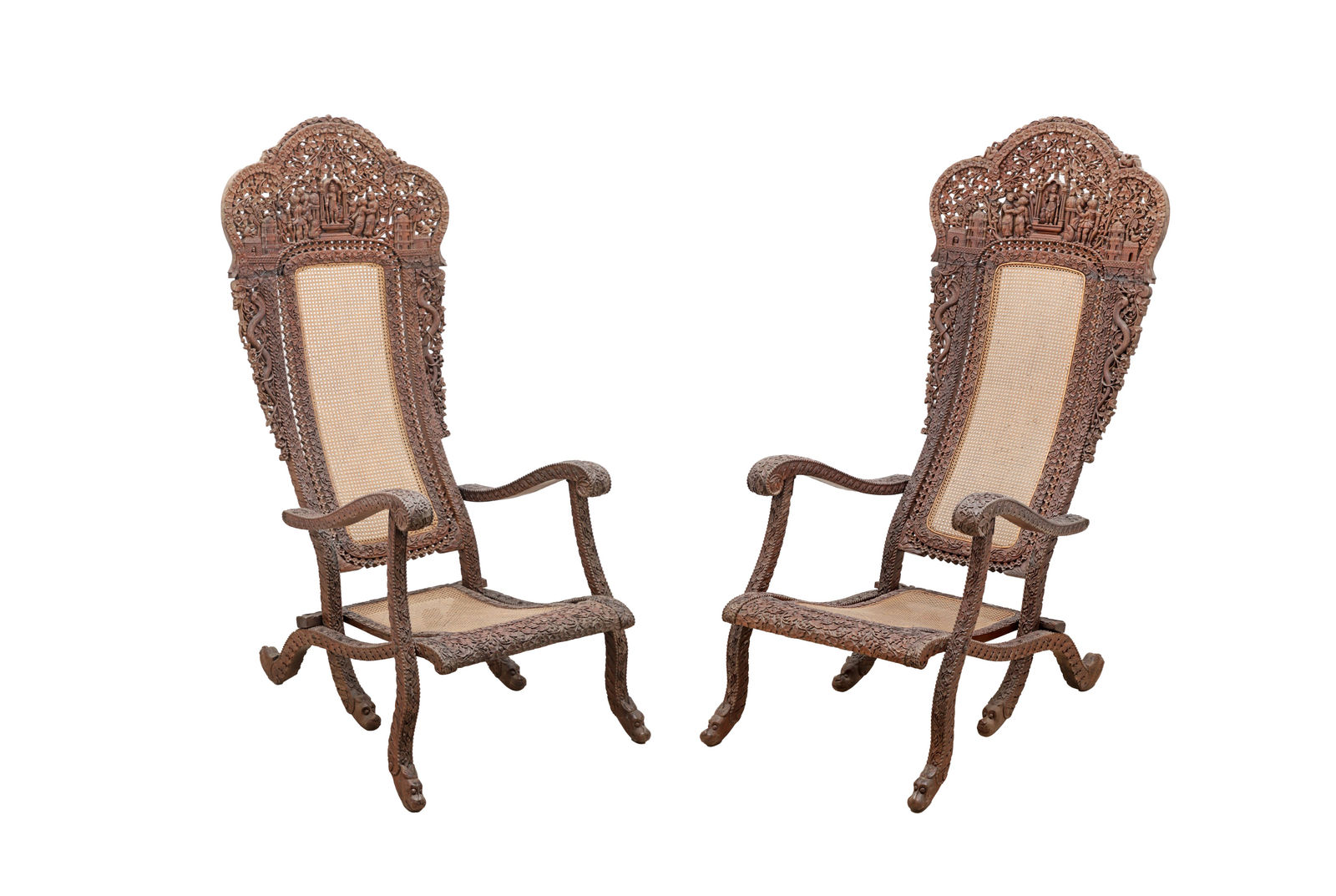 Par de Cadeirões de braços, Índia (Goa), séc. XVIII-XIX