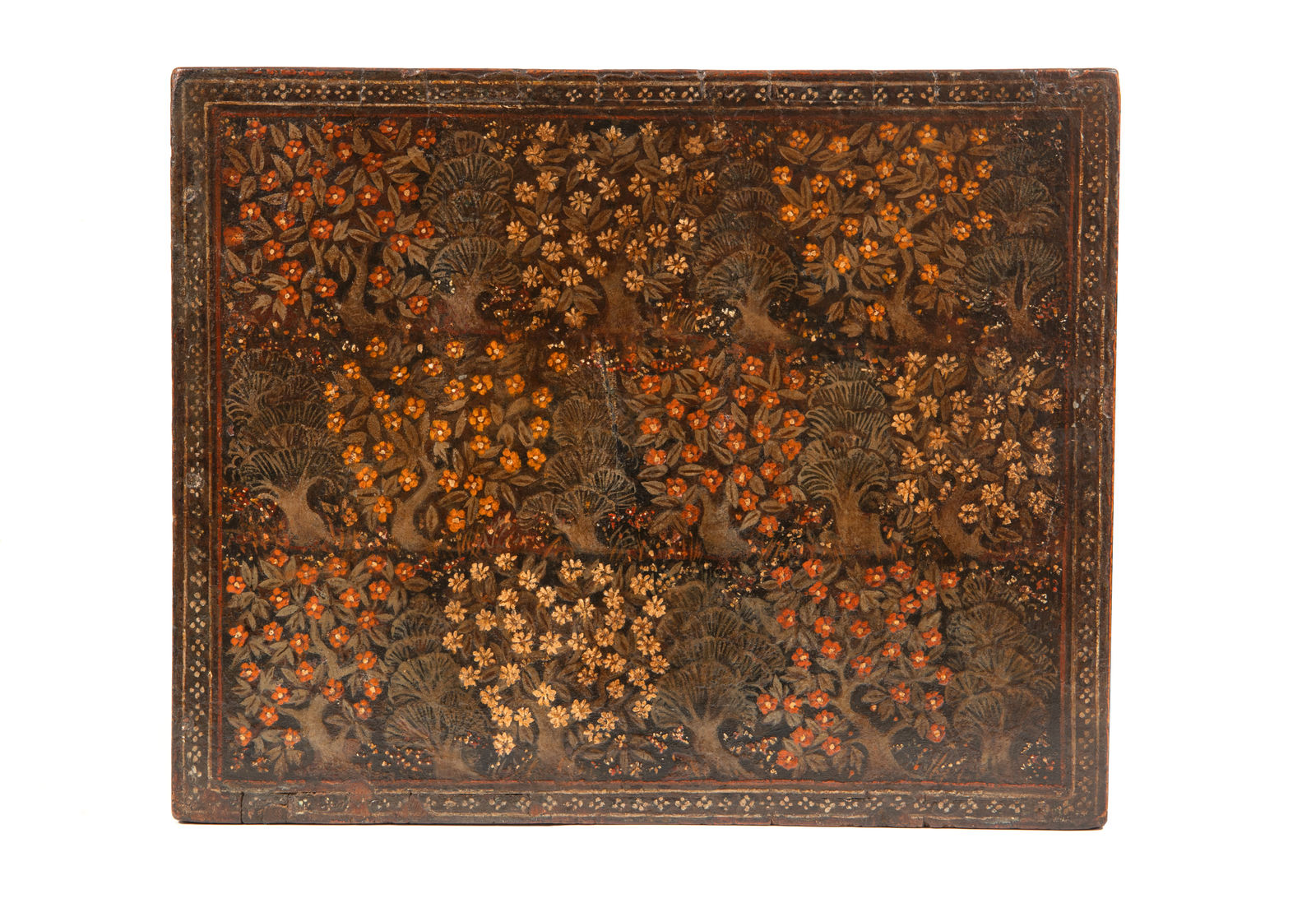 An Indo-Portuguese Chaul painted ventó, India, probably Chaul, early 17th century
