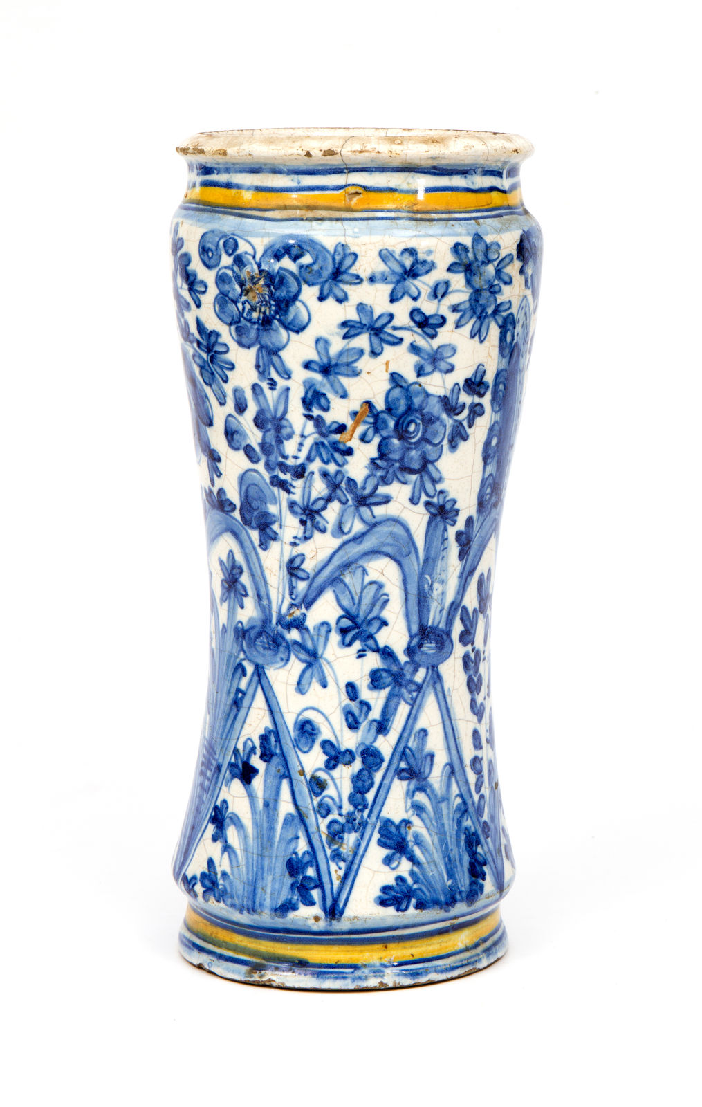 An Insignia of the Aviz Order apothecary jar, Lisbon, 1610–1630