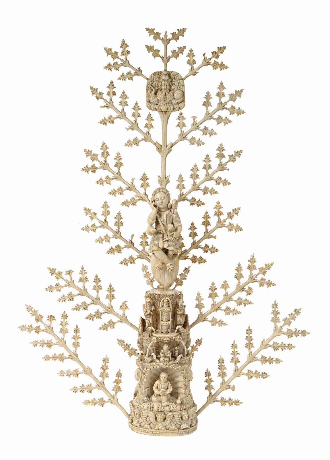 Grande Menino Jesus Bom pastor com Palmas, Indo-português, Goa, séc. XVII