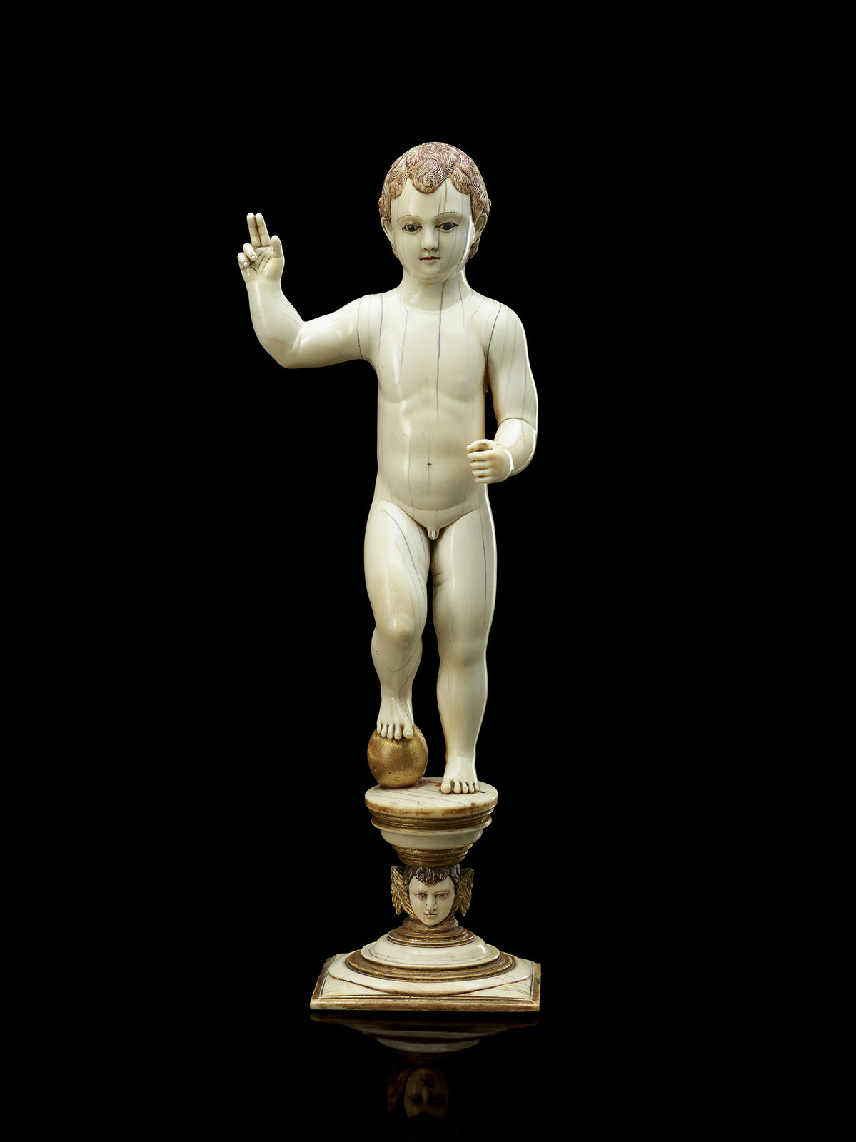 A Sinhalese Portuguese Child Jesus Salvator Mundi, Ceylon (present-day Sri-Lanka); late 16th–early 17th century