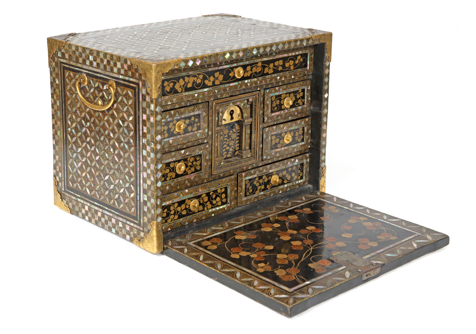 A Nipo-Portuguese Namban writing cabinet, Momoyama-Edo Period; 1600-1630